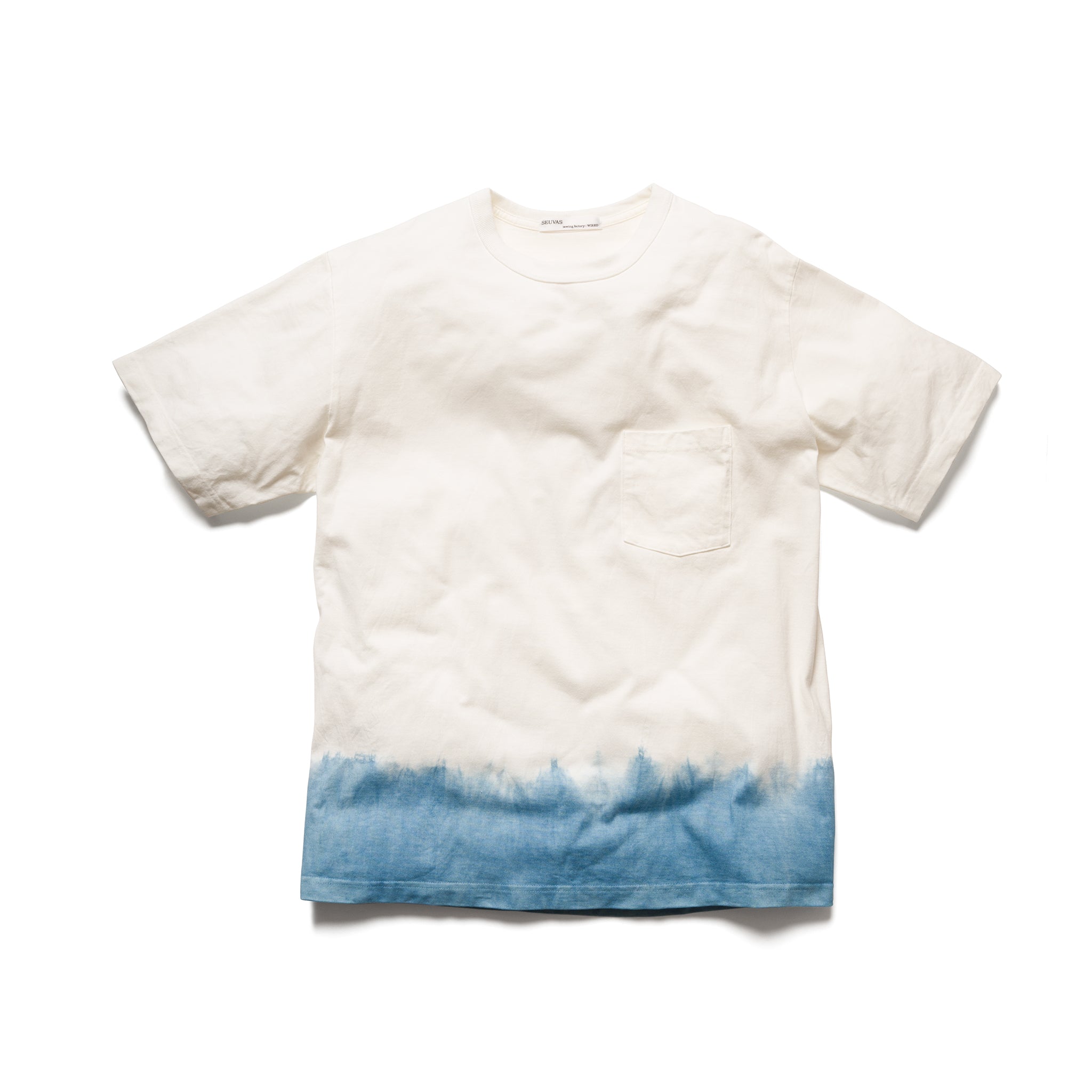 水色 Tシャツ SHUGAKUSHA HAMAMATSU DANZOME T-SHIRT – SEUVAS