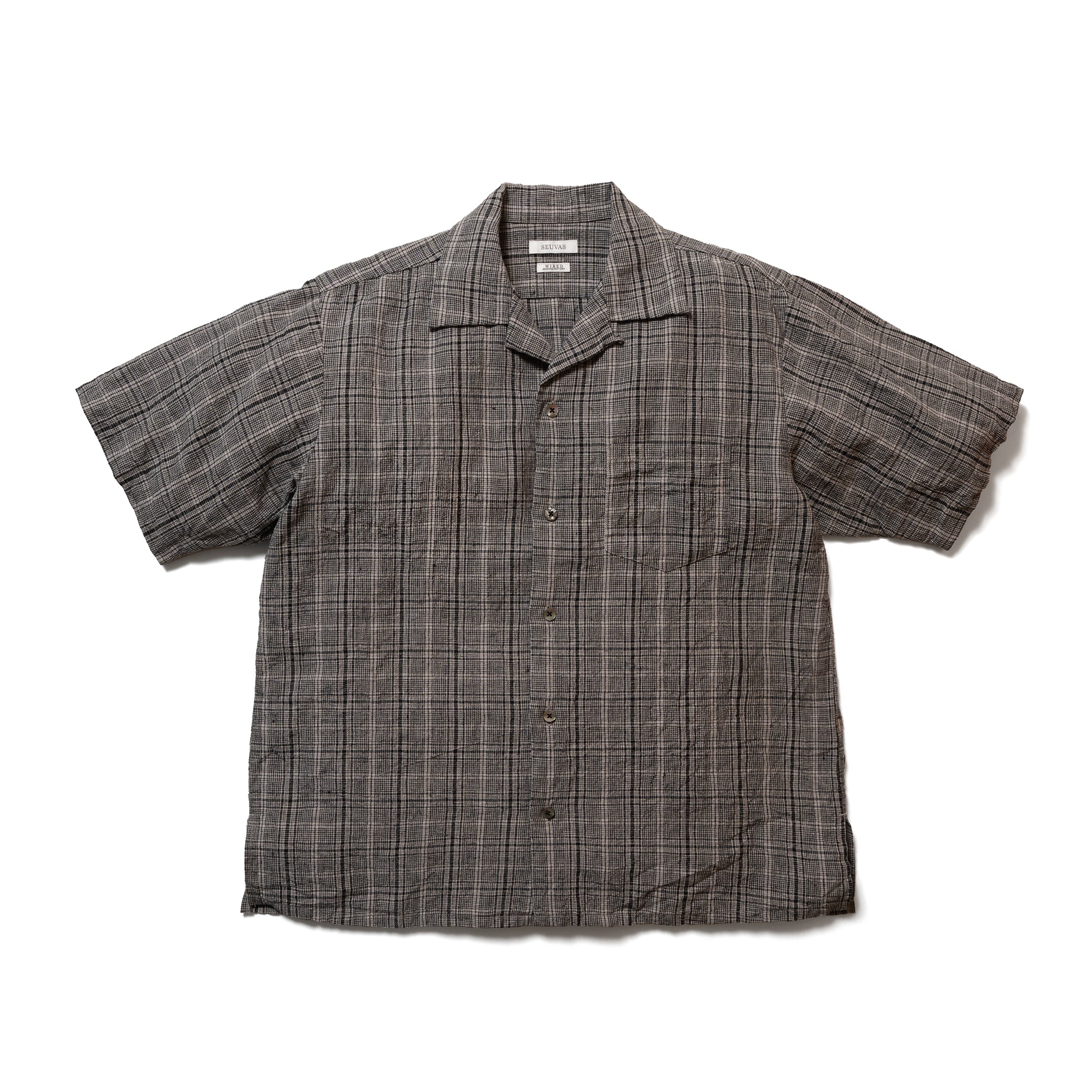 LINEN OPEN COLLAR SHIRT – SEUVAS