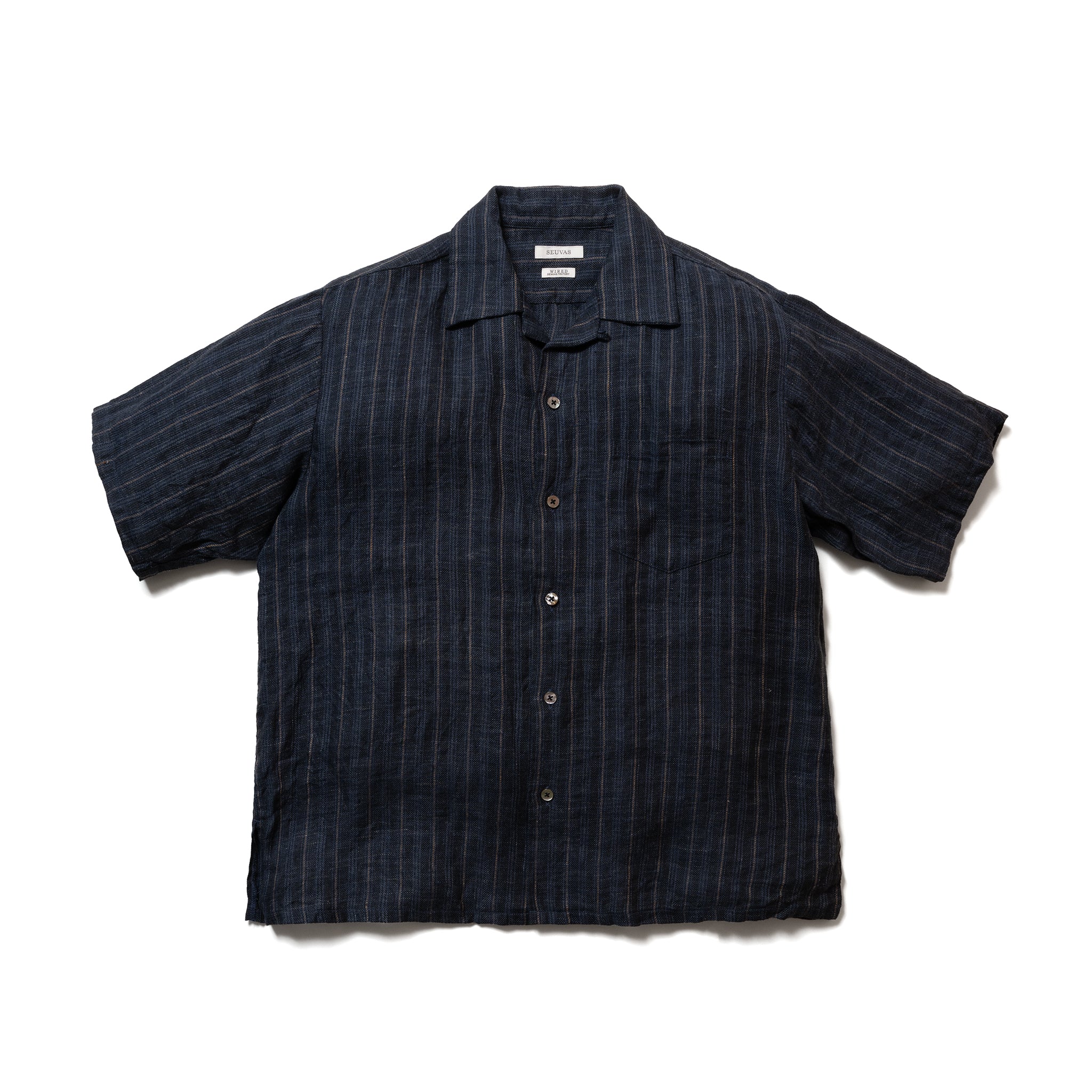 LINEN OPEN COLLAR SHIRT – SEUVAS