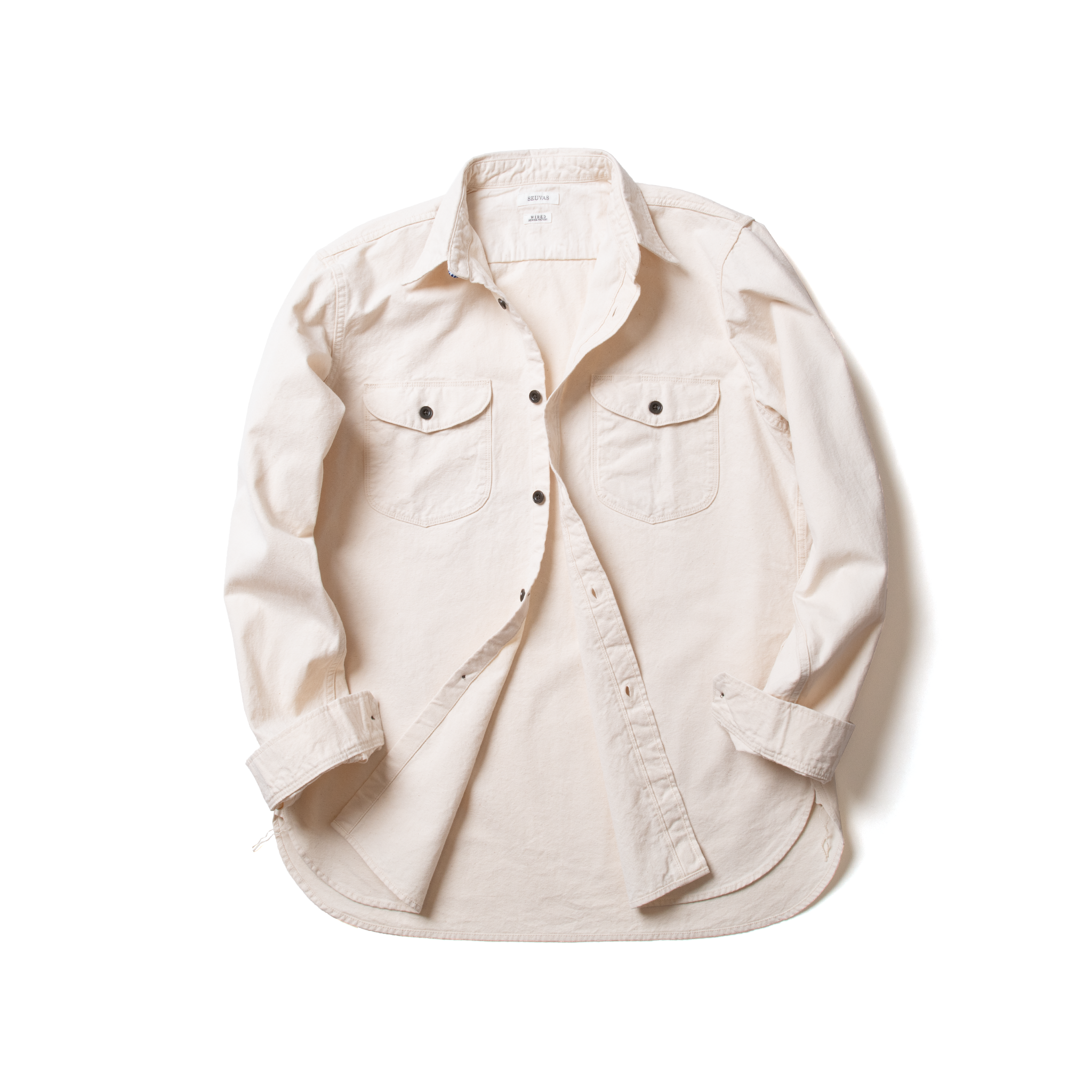 8oz CANVAS FLAP WORK SHIRT – SEUVAS 8oz CANVAS FLAP WORK SHIRT – SEUVAS