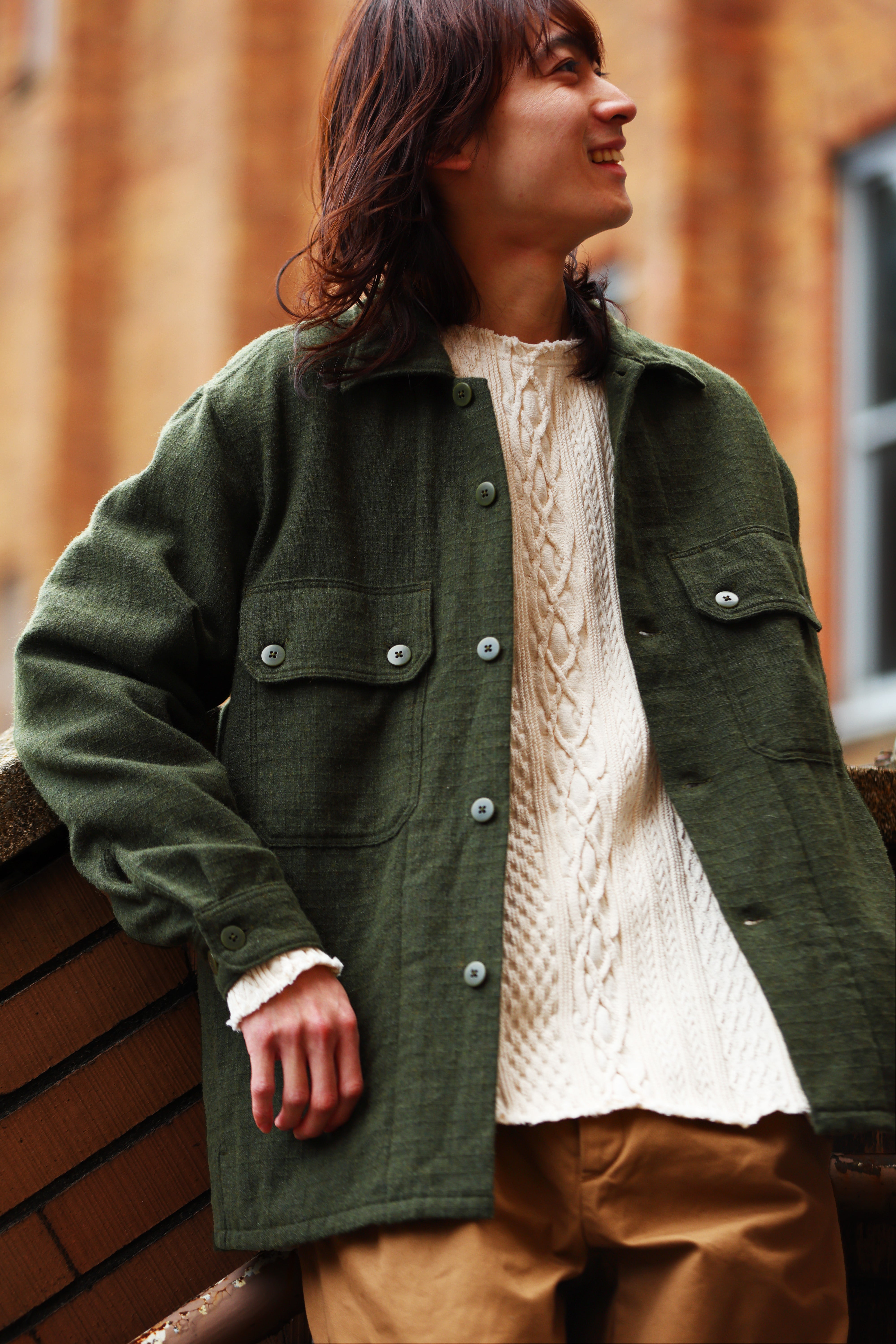 WOOL CPO SHIRTS Human made シャツ S HUMAN MADE - HUMAN MADE WOOL CPO SHIRTS NAVY 2XLサイズの通販 by