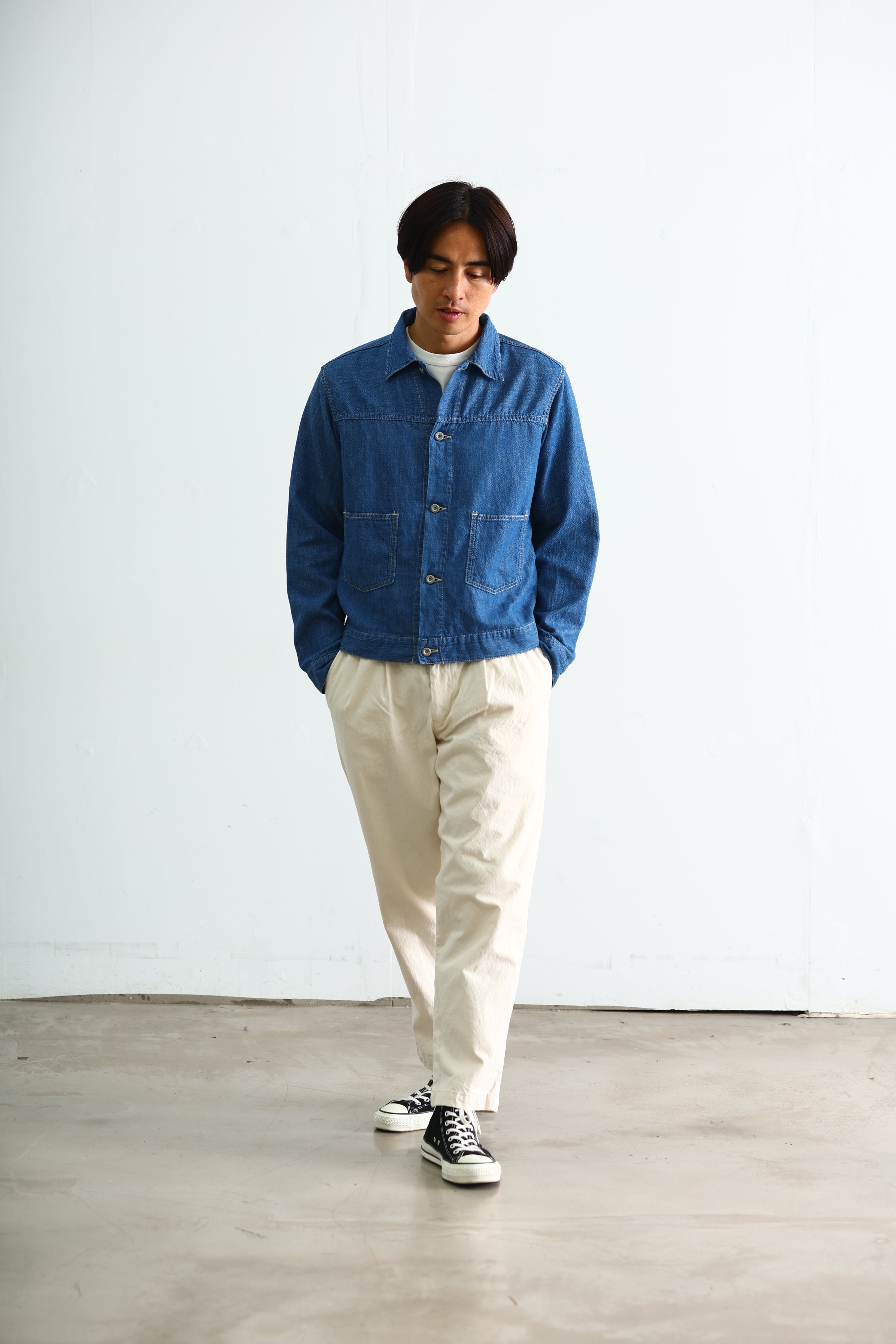 ジャケット・アウター Duplex Cotton Jersey MA-1 Cosmo Navy DENIM TRUCKER JACKET – SEUVAS