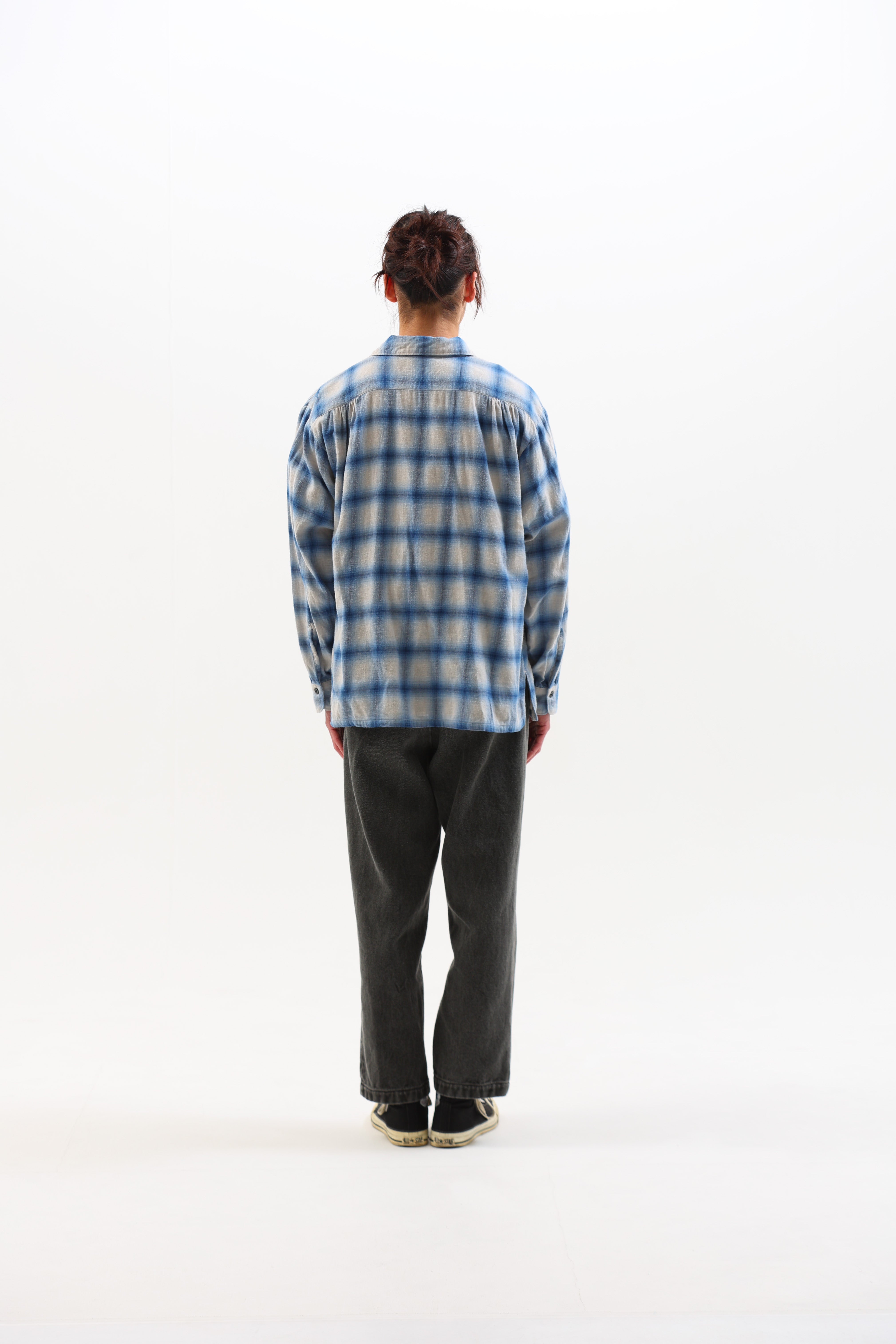 トップス 50s-60s Open Collar Check Shirt 1ee79e797826aee857e6905b1be297