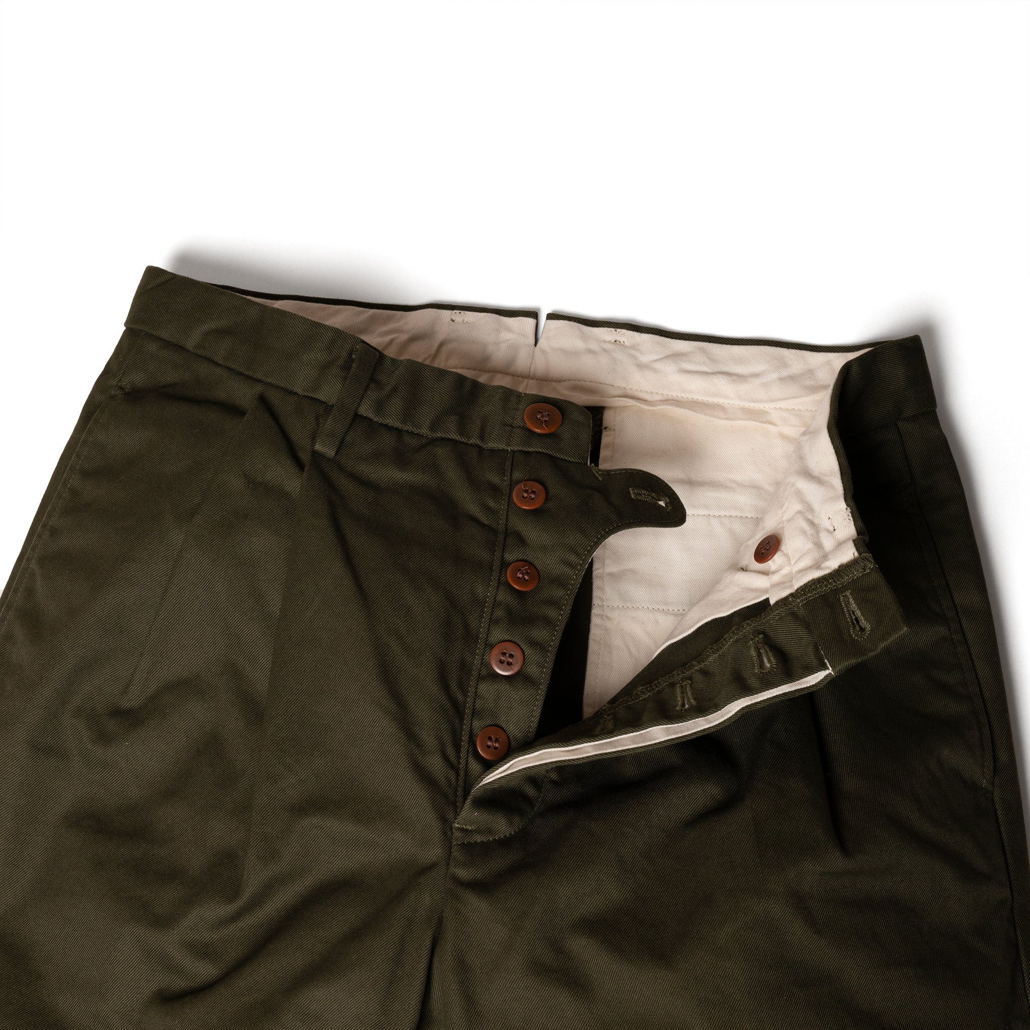 everyone 2tuck chino trousers (BLACK)L