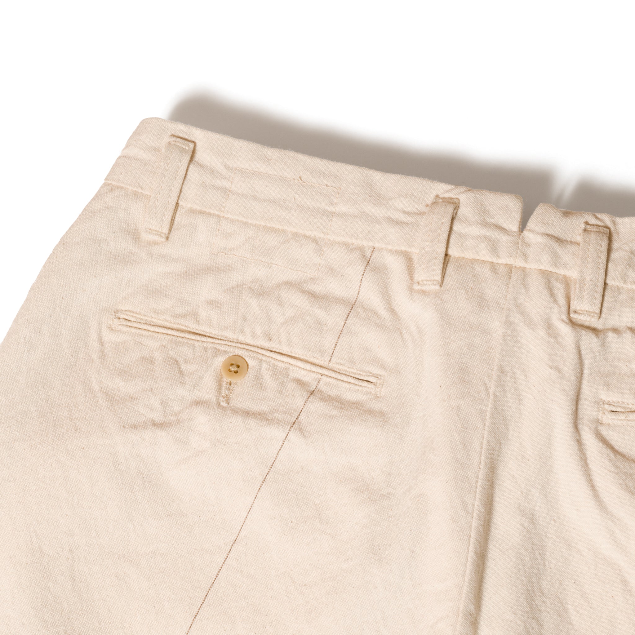 STRIPE CANVAS 2TUCK TROUSERS – SEUVAS