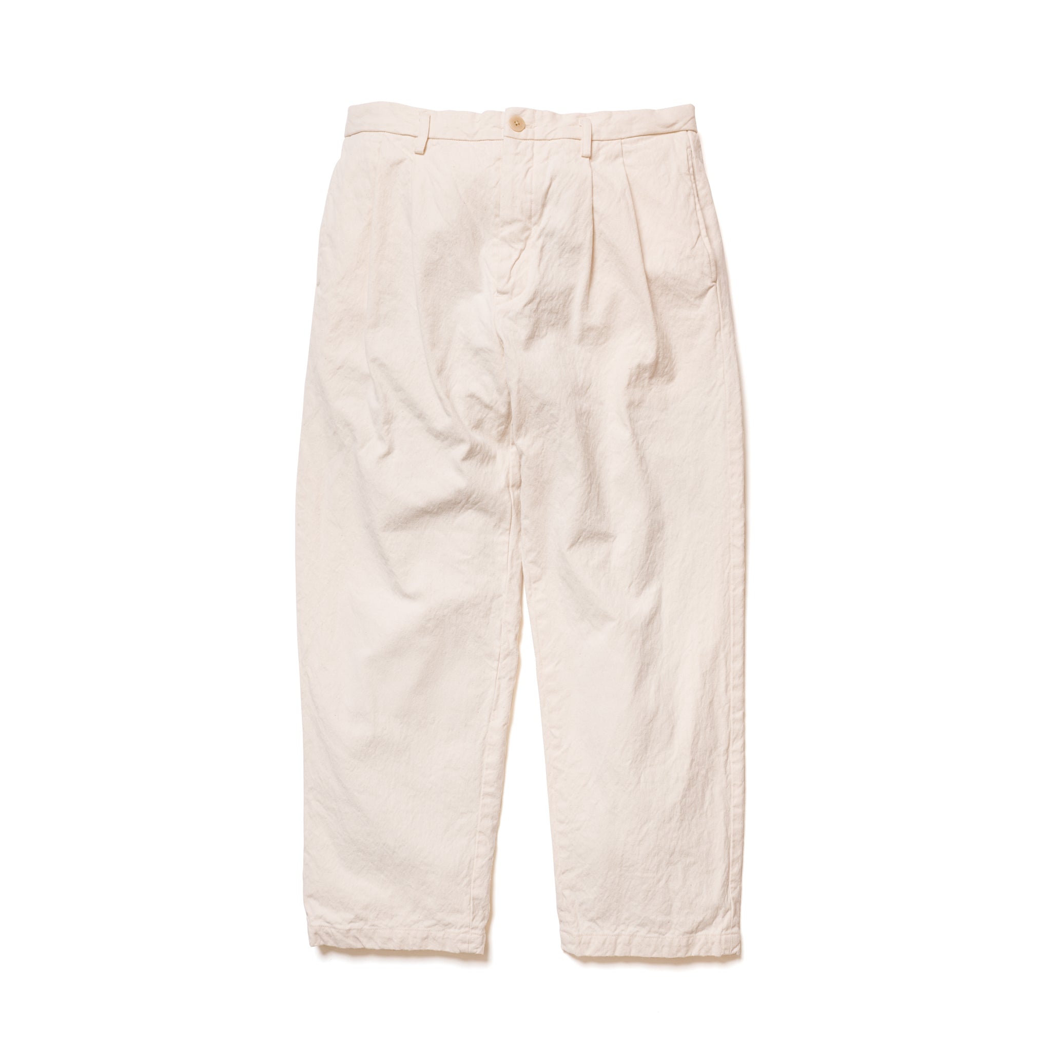 Relaxed Tapered 2-Tuck Pants in 10oz Canvas_SV-24S-001 – SEUVAS