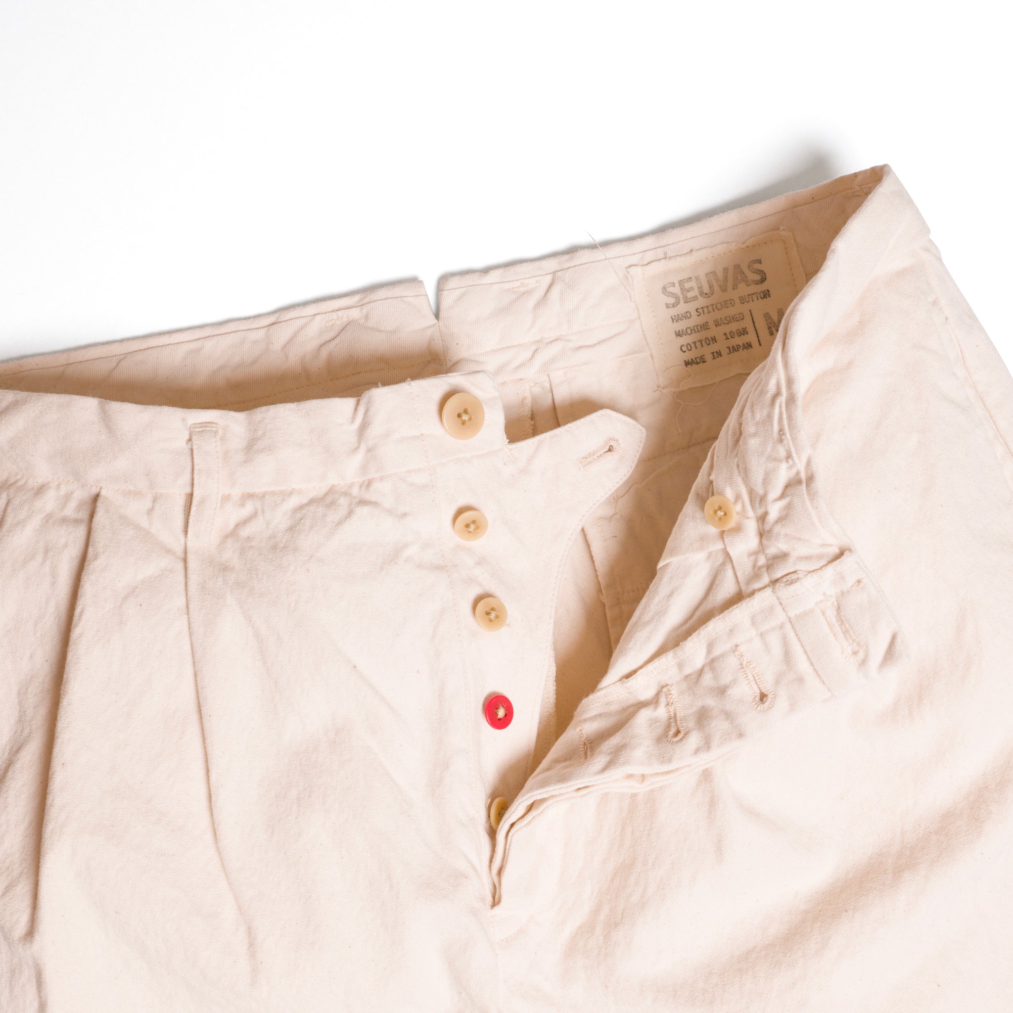 Relaxed Tapered 2-Tuck Pants in 10oz Canvas_SV-24S-001 – SEUVAS