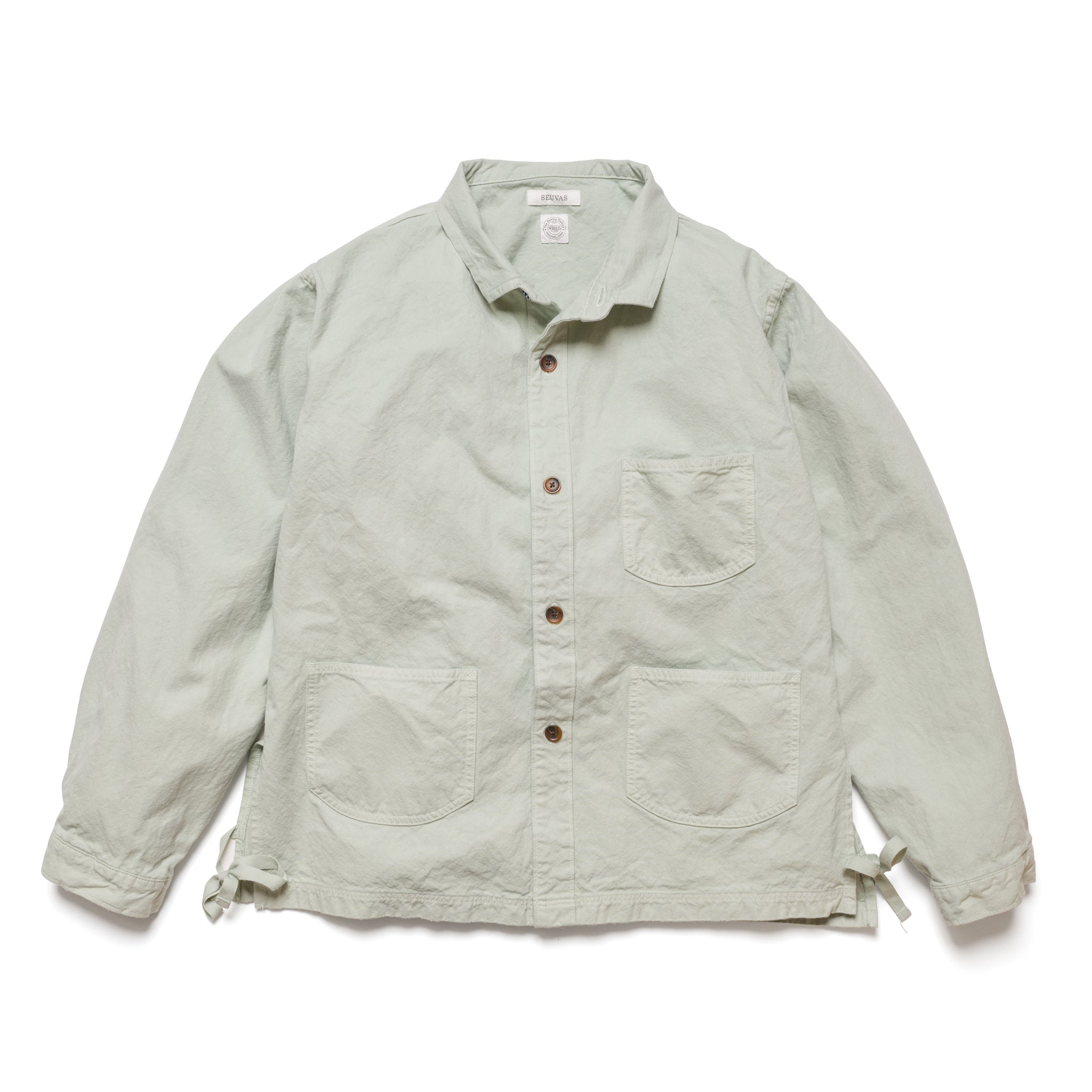 Wing Collar Shirt Jacket in 8oz Canvas_SV-24S-003 | SEUVAS Wing Collar Shirt Jacket in 8oz Canvas_SV-24S-003 | SEUVAS