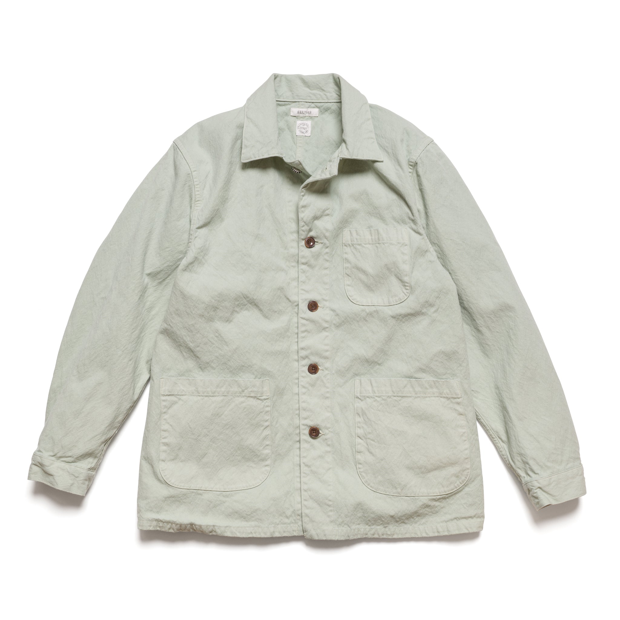 【BAON】[unisex] Myoaku Nylon Carpenter Over S/Sleeve Shirt BAON (バオン) - [男女兼用]ミョアクナイロンカーフェンダー