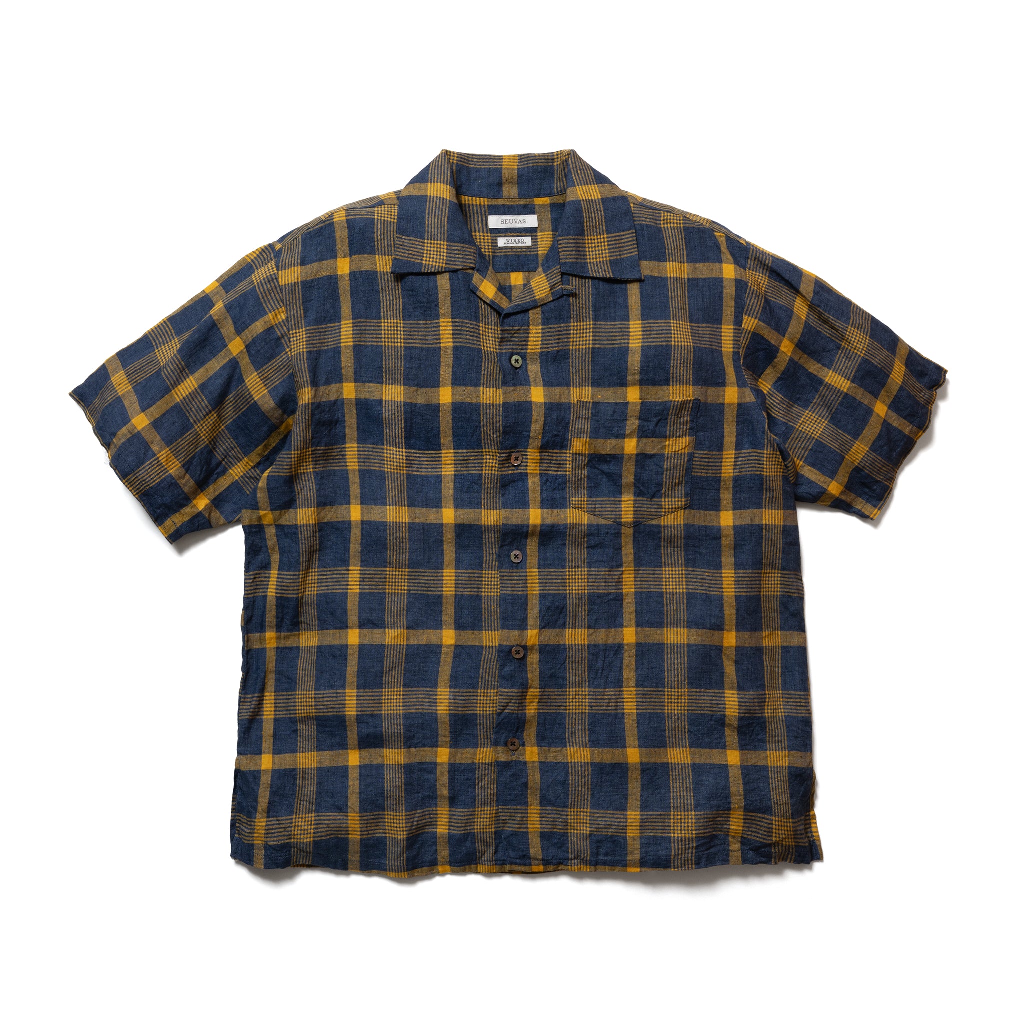 LINEN OPEN COLLAR SHIRT – SEUVAS