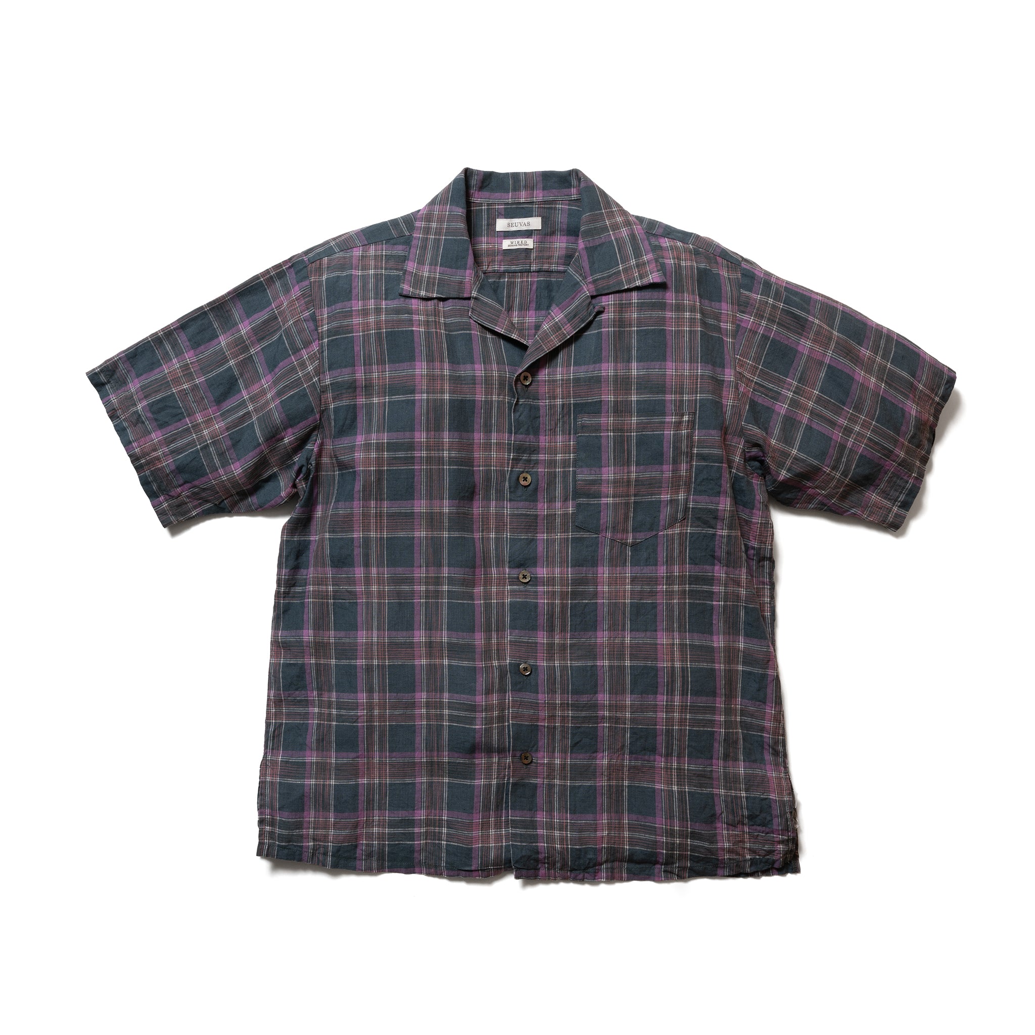 LINEN OPEN COLLAR SHIRT – SEUVAS