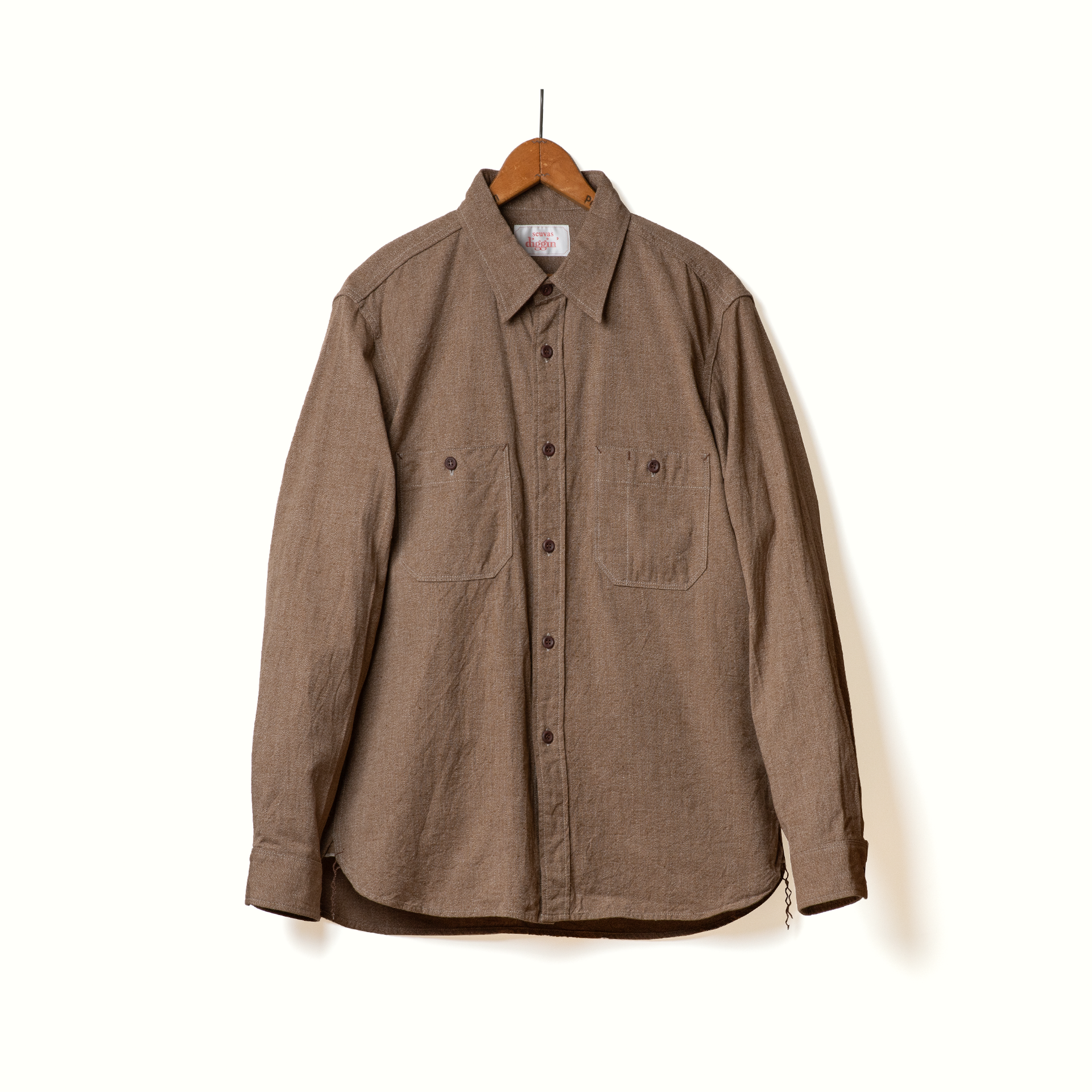 やんのりへい pablo vinci シャンブレーシャツ　M 新品未使用 SELVEDGE MELANGE CHAMBRAY WORK SHIRT – SEUVAS